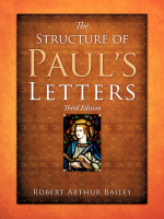 The Structure of Paul's Letters by Robert Bailey